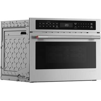 KitchenAid 24 Inch Built-In More-In-One Convection Microwave Speed Oven with Air Fry Mode, 1.8 cu. ft. Capacity, Turntable-Free Design, Steam Clean Mode, White LCD Display, Ultra-Bright LED Interior Lighting, and PrintShield™ Finish: Stainless Steel — thumbnail 19