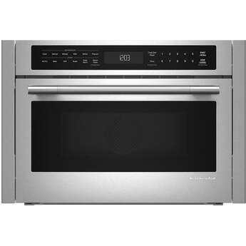 KitchenAid 24 Inch Built-In More-In-One Convection Microwave Speed Oven with Air Fry Mode, 1.8 cu. ft. Capacity, Turntable-Free Design, Steam Clean Mode, White LCD Display, Ultra-Bright LED Interior Lighting, and PrintShield™ Finish: Stainless Steel — thumbnail 20