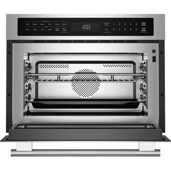 KitchenAid 24 Inch Built-In More-In-One Convection Microwave Speed Oven with Air Fry Mode, 1.8 cu. ft. Capacity, Turntable-Free Design, Steam Clean Mode, White LCD Display, Ultra-Bright LED Interior Lighting, and PrintShield™ Finish: Stainless Steel — thumbnail 26