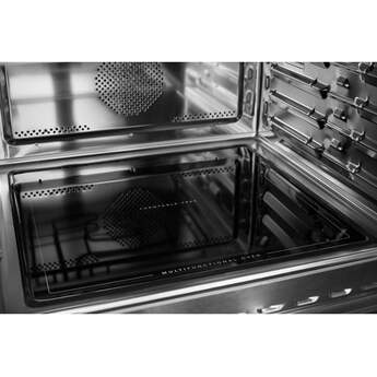 KitchenAid 24 Inch Built-In More-In-One Convection Microwave Speed Oven with Air Fry Mode, 1.8 cu. ft. Capacity, Turntable-Free Design, Steam Clean Mode, White LCD Display, Ultra-Bright LED Interior Lighting, and PrintShield™ Finish: Stainless Steel — thumbnail 27