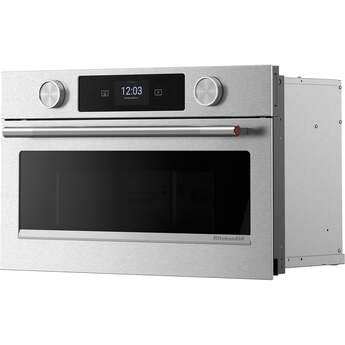 KitchenAid KMBS727SPS 27 Inch Built-In Microwave Oven PrintShield Stainless Finish — thumbnail 4