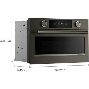KitchenAid KMBS730SBE 30 Inch Built-In Microwave Oven Black Ore — thumbnail 9