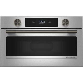 KitchenAid KMBS730SPS 30 Inch Built-In Microwave Oven PrintShield Stainless Finish — thumbnail 3