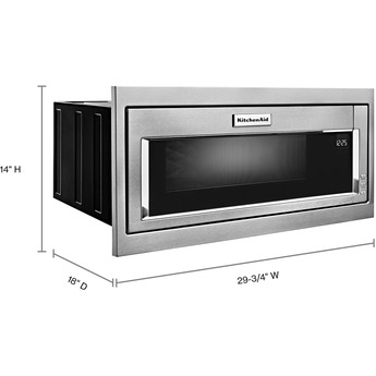 Kitchen Aid KMBT5011KSS 30 Inch Built-In 1.1 cu. ft. Capacity Microwave Oven — thumbnail 25