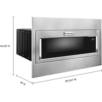 Kitchen Aid KMBT5511KSS 30 Inch Built-In 1.1 cu. ft. Capacity Microwave Oven — thumbnail 9