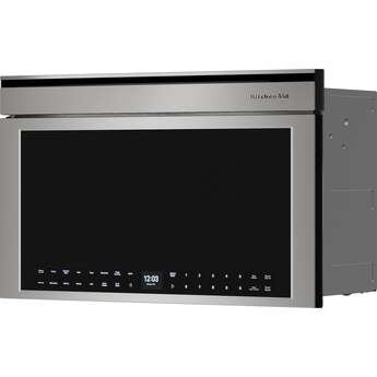 KitchenAid 30 Inch Built-In More-in-One Convection Smart Microwave Oven with 1.1 cu. ft. Capacity, Air Fry Mode, 950-Watt Microwave Cooking Power, Temperature Probe, Steam Clean Mode, Backlit Touch Controls, and Turntable-Free Design: Printshield Stainless — thumbnail 19