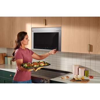 KitchenAid 1.1 Cu. Ft. Multifunction Over-the-Range Microwave Oven with Flush Built-In Design: PrintShield Stainless — thumbnail 10