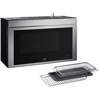 KitchenAid 1.1 Cu. Ft. Multifunction Over-the-Range Microwave Oven with Flush Built-In Design: PrintShield Stainless — thumbnail 22