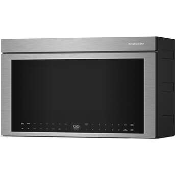 KitchenAid 1.1 Cu. Ft. Multifunction Over-the-Range Microwave Oven with Flush Built-In Design: PrintShield Stainless — thumbnail 25