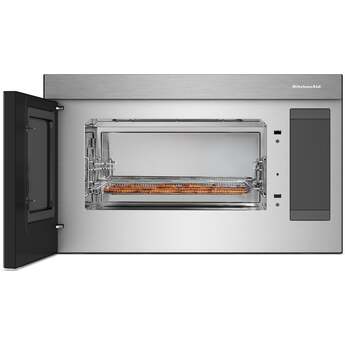 KitchenAid 1.1 Cu. Ft. Multifunction Over-the-Range Microwave Oven with Flush Built-In Design: PrintShield Stainless — thumbnail 4
