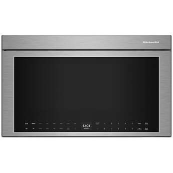KitchenAid 1.1 Cu. Ft. Multifunction Over-the-Range Microwave Oven with Flush Built-In Design: PrintShield Stainless — thumbnail 7