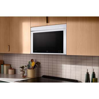 KitchenAid 1.1 Cu. Ft. Multifunction Over-the-Range Microwave Oven with Flush Built-In Design: White — thumbnail 11