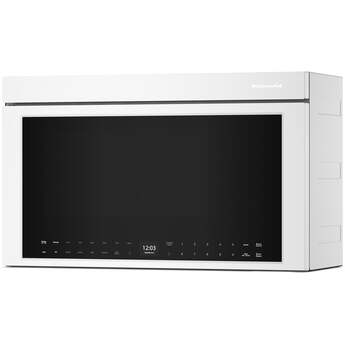 KitchenAid 1.1 Cu. Ft. Multifunction Over-the-Range Microwave Oven with Flush Built-In Design: White — thumbnail 15