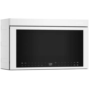 KitchenAid 1.1 Cu. Ft. Multifunction Over-the-Range Microwave Oven with Flush Built-In Design: White — thumbnail 16