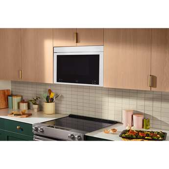 KitchenAid 1.1 Cu. Ft. Multifunction Over-the-Range Microwave Oven with Flush Built-In Design: White — thumbnail 2