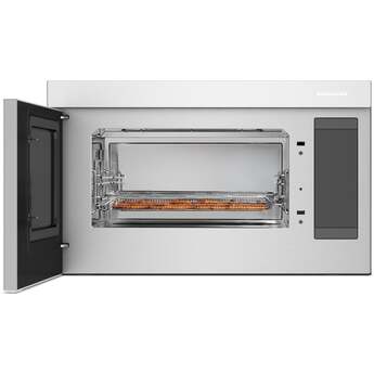KitchenAid 1.1 Cu. Ft. Multifunction Over-the-Range Microwave Oven with Flush Built-In Design: White — thumbnail 4