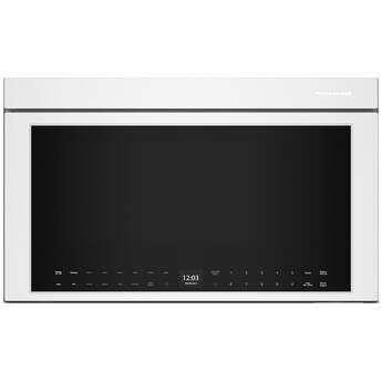 KitchenAid 1.1 Cu. Ft. Multifunction Over-the-Range Microwave Oven with Flush Built-In Design: White — thumbnail 5