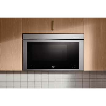 KitchenAid 30 Inch Multifunction Over-the-Range Smart Microwave Oven with 1.1 Cu. Ft. Capacity, 3-Speed 400 CFM Blower, 1800 Watts, 10 Power Levels, One Touch Cooking, WiFi Capable, Centrifugal Blower, Infrared Sensor Modes, Flush Built-In Design, Integrated Meat Thermometer and ADA Compliant: PrintShield Stainless — thumbnail 10