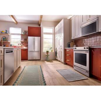 KitchenAid 30 Inch Multifunction Over-the-Range Smart Microwave Oven with 1.1 Cu. Ft. Capacity, 3-Speed 400 CFM Blower, 1800 Watts, 10 Power Levels, One Touch Cooking, WiFi Capable, Centrifugal Blower, Infrared Sensor Modes, Flush Built-In Design, Integrated Meat Thermometer and ADA Compliant: PrintShield Stainless — thumbnail 11
