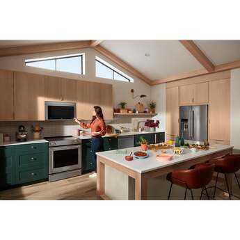 KitchenAid 30 Inch Multifunction Over-the-Range Smart Microwave Oven with 1.1 Cu. Ft. Capacity, 3-Speed 400 CFM Blower, 1800 Watts, 10 Power Levels, One Touch Cooking, WiFi Capable, Centrifugal Blower, Infrared Sensor Modes, Flush Built-In Design, Integrated Meat Thermometer and ADA Compliant: PrintShield Stainless — thumbnail 12