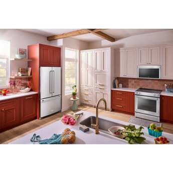 KitchenAid 30 Inch Multifunction Over-the-Range Smart Microwave Oven with 1.1 Cu. Ft. Capacity, 3-Speed 400 CFM Blower, 1800 Watts, 10 Power Levels, One Touch Cooking, WiFi Capable, Centrifugal Blower, Infrared Sensor Modes, Flush Built-In Design, Integrated Meat Thermometer and ADA Compliant: PrintShield Stainless — thumbnail 13