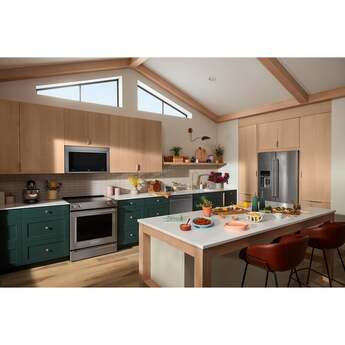 KitchenAid 30 Inch Multifunction Over-the-Range Smart Microwave Oven with 1.1 Cu. Ft. Capacity, 3-Speed 400 CFM Blower, 1800 Watts, 10 Power Levels, One Touch Cooking, WiFi Capable, Centrifugal Blower, Infrared Sensor Modes, Flush Built-In Design, Integrated Meat Thermometer and ADA Compliant: PrintShield Stainless — thumbnail 5