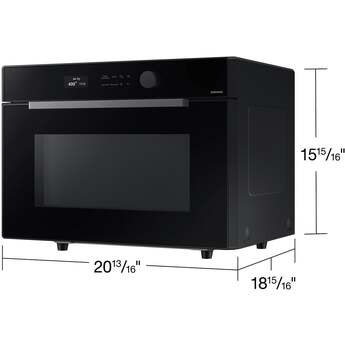 Samsung 21 Inch 1.2 cu. ft. Countertop Smart Microwave Oven with 900 Watts, Power Convection, PowerGrill Duo™, Air Fry, Grilling Element, Wi-Fi, Glass Turntable, and Optional Trim Kit: Black Glass — thumbnail 17