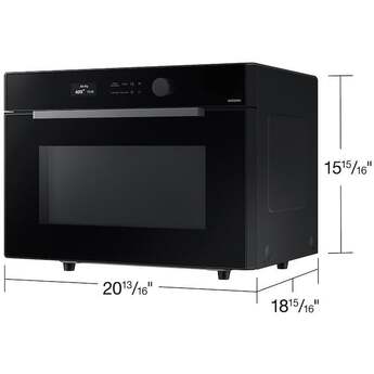 Samsung 21 Inch 1.2 cu. ft. Countertop Smart Microwave Oven with 900 Watts, Power Convection, PowerGrill Duo™, Air Fry, Grilling Element, Wi-Fi, Glass Turntable, and Optional Trim Kit: Black Glass — thumbnail 27