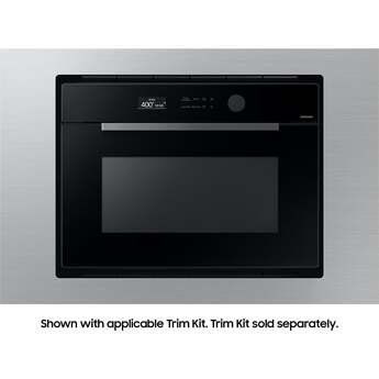 Samsung 21 Inch 1.2 cu. ft. Countertop Smart Microwave Oven with 900 Watts, Power Convection, PowerGrill Duo™, Air Fry, Grilling Element, Wi-Fi, Glass Turntable, and Optional Trim Kit: Black Glass — thumbnail 3