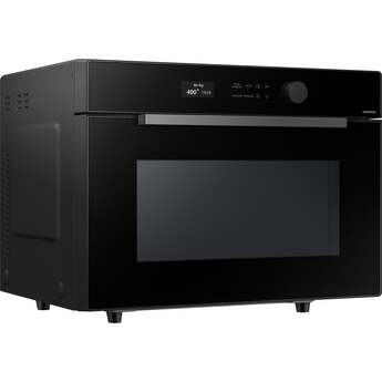 Samsung 21 Inch 1.2 cu. ft. Countertop Smart Microwave Oven with 900 Watts, Power Convection, PowerGrill Duo™, Air Fry, Grilling Element, Wi-Fi, Glass Turntable, and Optional Trim Kit: Black Glass — thumbnail 5