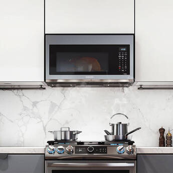 Samsung 1.7 Cu. Ft. Stainless Steel Over The Range Convection Microwave — thumbnail 10