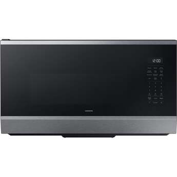 Samsung 1.7 cu. ft. Over-the-Range Smart Microwave Oven with 950 Watts, 3-Speed 300 CFM Venting System, No-Preheat Air Fry Max, Convection Bake, Sensor Cook, Steam Clean, Glass Turntable, and LED Cooktop Lighting: Stainless Steel