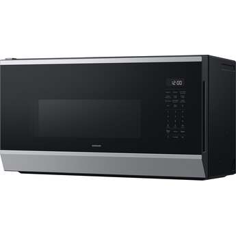 Samsung 1.7 cu. ft. Over-the-Range Smart Microwave Oven with 950 Watts, 3-Speed 300 CFM Venting System, No-Preheat Air Fry Max, Convection Bake, Sensor Cook, Steam Clean, Glass Turntable, and LED Cooktop Lighting: Stainless Steel — thumbnail 11