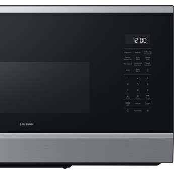 Samsung 1.7 cu. ft. Over-the-Range Smart Microwave Oven with 950 Watts, 3-Speed 300 CFM Venting System, No-Preheat Air Fry Max, Convection Bake, Sensor Cook, Steam Clean, Glass Turntable, and LED Cooktop Lighting: Stainless Steel — thumbnail 14
