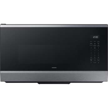 Samsung 1.7 cu. ft. Over-the-Range Smart Microwave Oven with 950 Watts, 3-Speed 300 CFM Venting System, No-Preheat Air Fry Max, Convection Bake, Sensor Cook, Steam Clean, Glass Turntable, and LED Cooktop Lighting: Stainless Steel — thumbnail 3