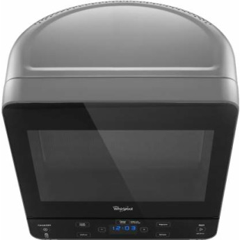 Whirlpool 0.5-cu ft 750-Watt Countertop Microwave (Silver) in the  Countertop Microwaves department at