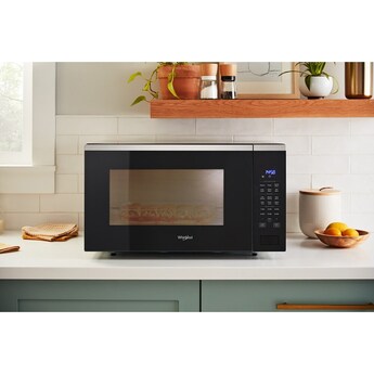 1.6 CuFt Sensor Cooking Countertop Microwave in Stainless Steel — thumbnail 3