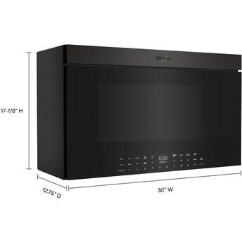 Whirlpool WMMF7530RV 1.1 Cu. Ft. Smart Over-the-Range Microwave Black Stainless Steel — thumbnail 13