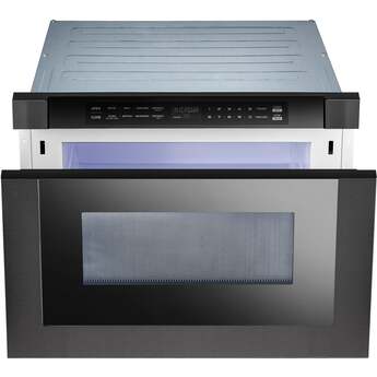 XO 24" Built-In Microwave Drawer: Black Stainless Steel — thumbnail 15