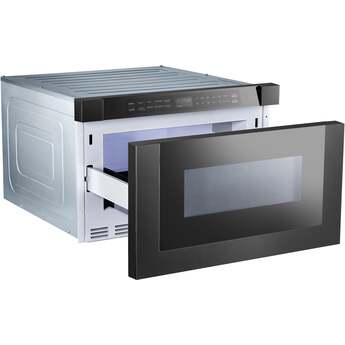 XO 24" Built-In Microwave Drawer: Black Stainless Steel — thumbnail 18