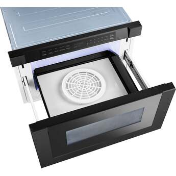 XO 24" Built-In Microwave Drawer: Black Stainless Steel — thumbnail 19