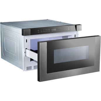 XO 24" Built-In Microwave Drawer: Black Stainless Steel — thumbnail 9
