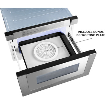 XO 24" Built-In Microwave Drawer: Mirror Finish — thumbnail 7