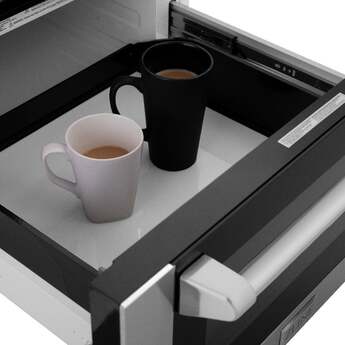 Z Line 24 Inch 1.2 cu. ft. Built-in Microwave Drawer with a Traditional Handle: Stainless Steel — thumbnail 12