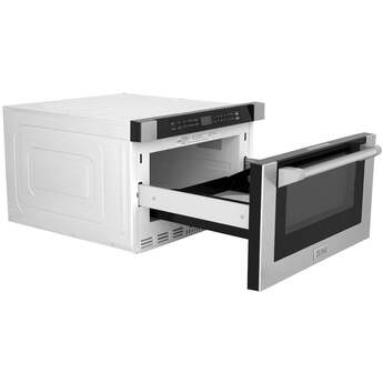 Z Line 24 Inch 1.2 cu. ft. Built-in Microwave Drawer with a Traditional Handle: Stainless Steel — thumbnail 16