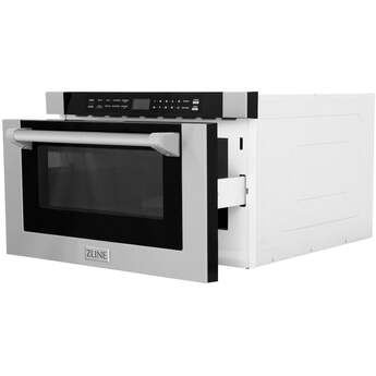 Z Line 24 Inch 1.2 cu. ft. Built-in Microwave Drawer with a Traditional Handle: Stainless Steel — thumbnail 22