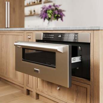 Z Line 30 inch 1.2 cu. ft Built-In Microwave Drawer In Stainless Steel: Stainless Steel — thumbnail 10