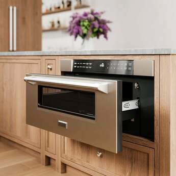 Z Line 30 inch 1.2 cu. ft Built-In Microwave Drawer In Stainless Steel: Stainless Steel — thumbnail 14
