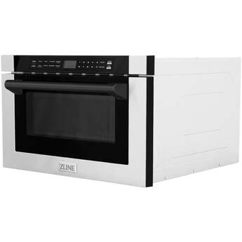 Z Line Autograph Edition 24 Inch 1.2 Cu. Ft. Built-in Microwave Drawer: Stainless Steel And Matte Black Accents — thumbnail 14
