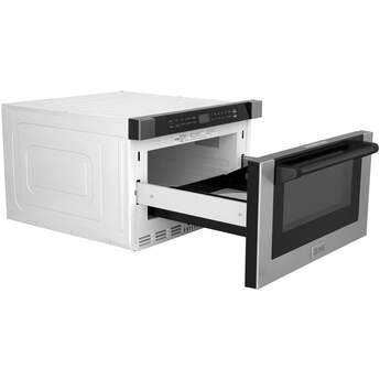 Z Line Autograph Edition 24 Inch 1.2 Cu. Ft. Built-in Microwave Drawer: Stainless Steel And Matte Black Accents — thumbnail 18